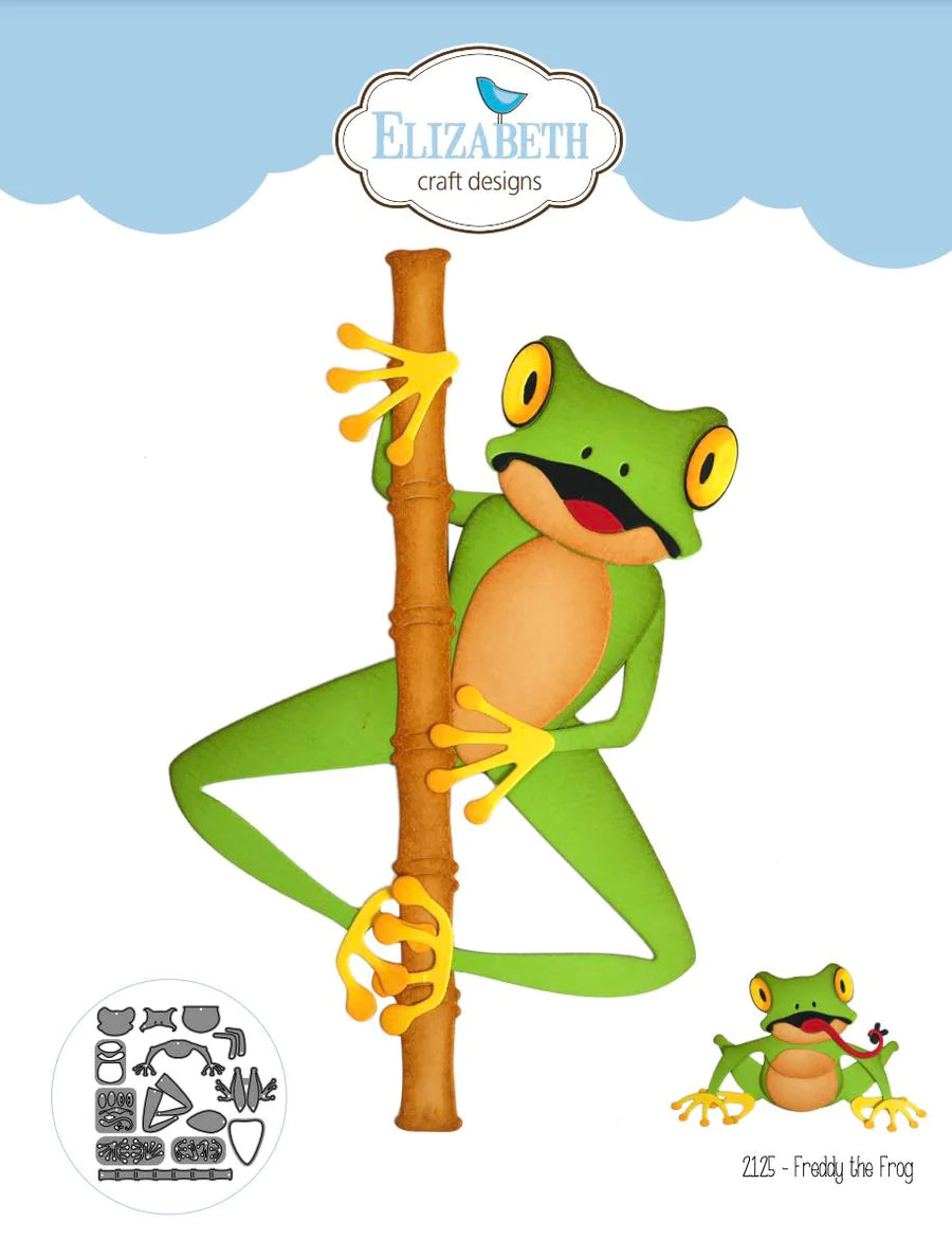 Elizabeth Craft Designs Freddy The Frog Metal Die Set